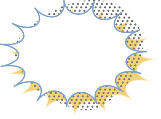 Comic surprise explosion shape, can be used for titles, highlights or step markers