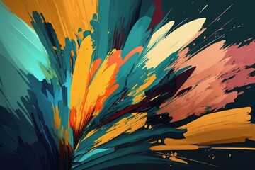 Unleashing Creativity: Exploring the Beauty of Abstract Brush Painting with Bold Brushstrokes Generative AI.
