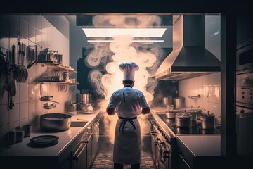 Mastering the Art of Culinary Delights: A Chef's Journey in Preparing Exquisite Dishes in a Restaurant Kitchen, Generative AI.