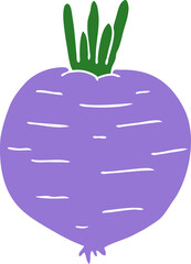 flat color style cartoon vegetable