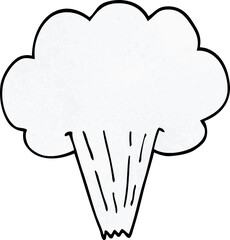 cartoon doodle gust of air