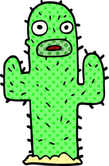 cartoon doodle cactus