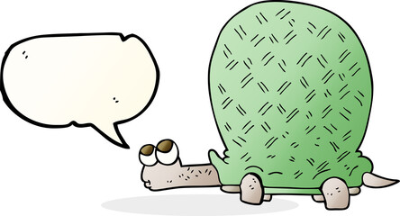 speech bubble cartoon tortoise