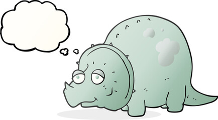 thought bubble cartoon dinosaur