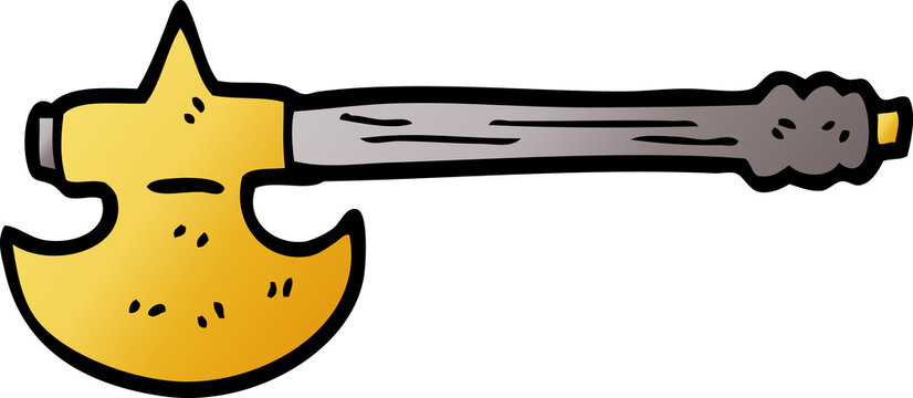 cartoon doodle golden axe
