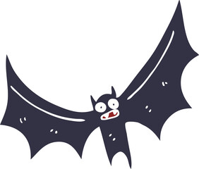 cartoon doodle bat