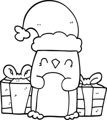 cute christmas penguin