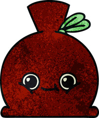 retro grunge texture cartoon sack