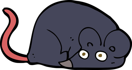 cartoon white mouse