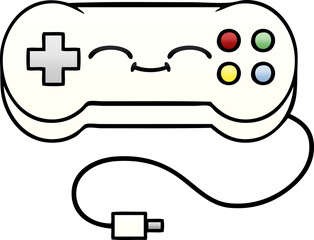 gradient shaded cartoon game controller