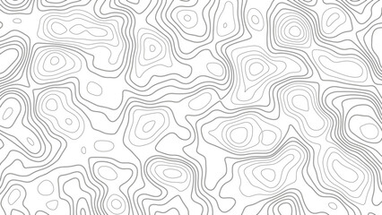 Modern topographic map background, geographic line map with elevation. 