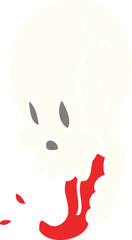 cartoon doodle gross skull