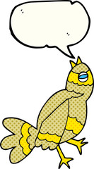 comic book speech bubble cartoon bird