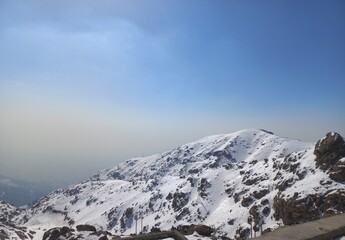 snow covered mountains