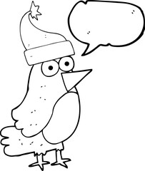 speech bubble cartoon robin