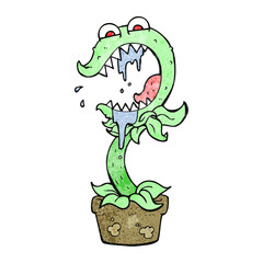 texture cartoon carnivorous plant