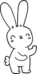 cute cartoon rabbit