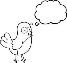 thought bubble cartoon robin