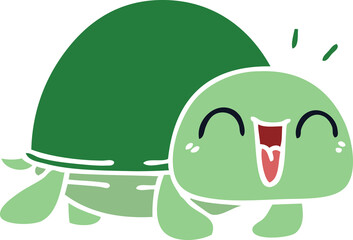 Fototapeta premium quirky hand drawn cartoon turtle