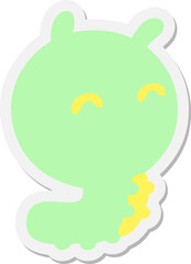 cute happy bug sticker