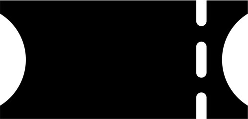 Ticket Icon Glyph Vector