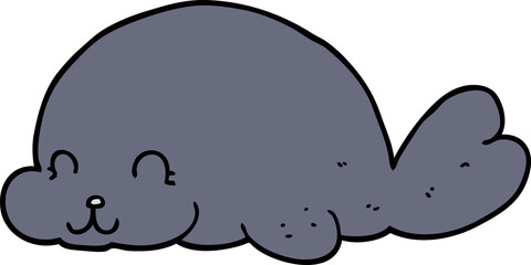 cute cartoon seal