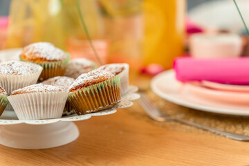 cupcakes on a plate with icing