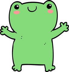 cute cartoon frog