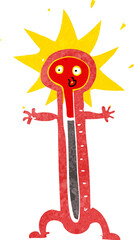 cartoon thermometer
