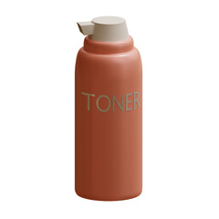 3d rendered toner bottle perfect for makeup design project