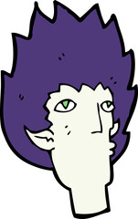 cartoon vampire face