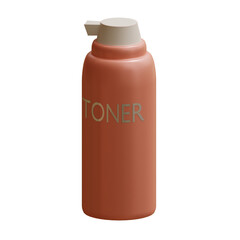 3d rendered toner bottle perfect for makeup design project