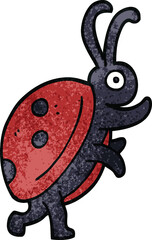 cartoon doodle ladybug