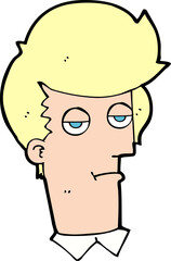 cartoon bored man