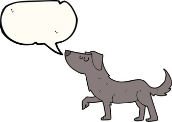 speech bubble cartoon dog