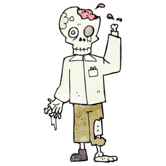 textured cartoon zombie