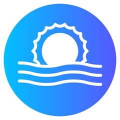 sunset gradient icon