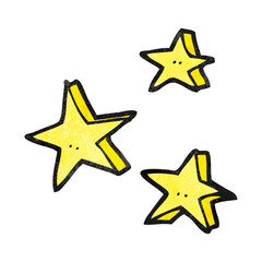 textured cartoon decorative doodle stars