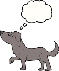 thought bubble cartoon dog
