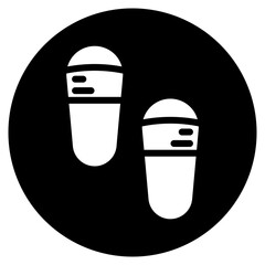 slippers glyph icon