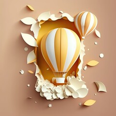 Paper cutout - balloon