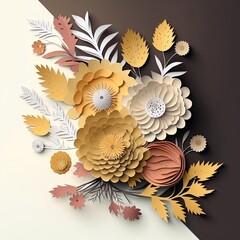 Paper cutout - flowers