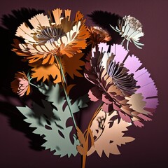 Paper cutout - flowers