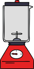 cartoon doodle of a food blender