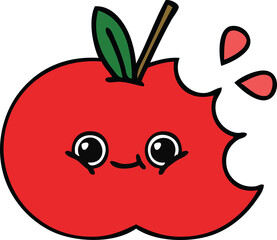 cute cartoon apple
