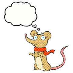 thought bubble cartoon mouse