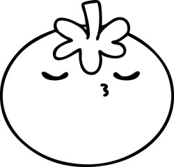 perfectly ripe tomato