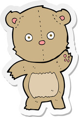 Obraz premium sticker of a cartoon teddy bear