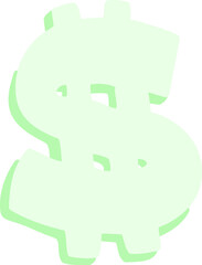 mean looking dollar symbol