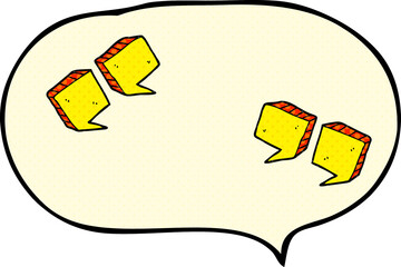 comic book speech bubble cartoon quotation marks